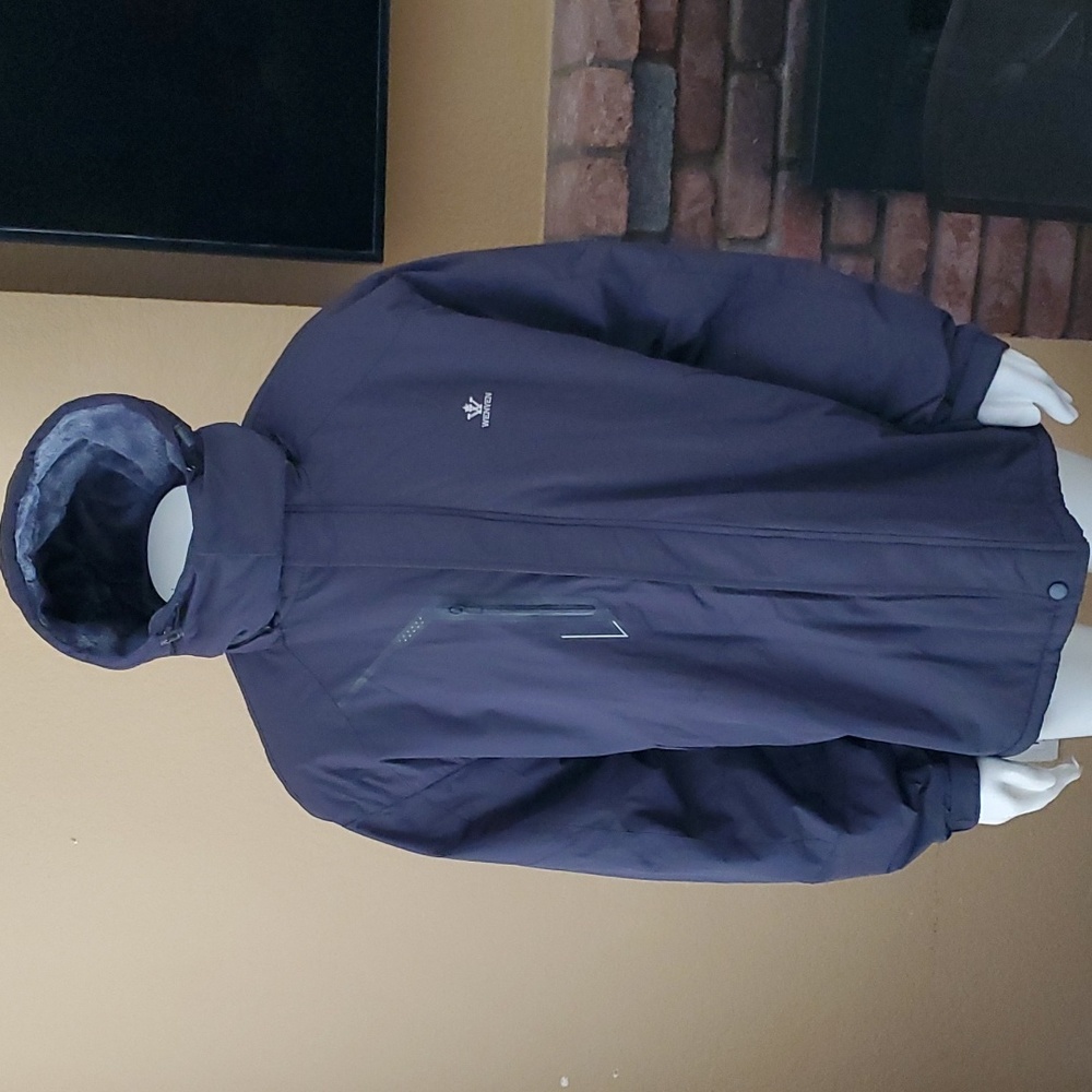 🆕️ WENVEN Soft Faux Fur Lined Winter Jacket with Detachable Hood SIZE: 2XL